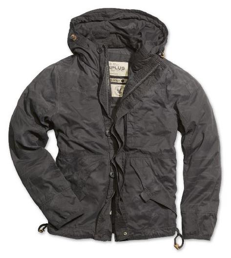 New Surplus Vintage Bleach Wash Coat Charcoal GREY  Preview